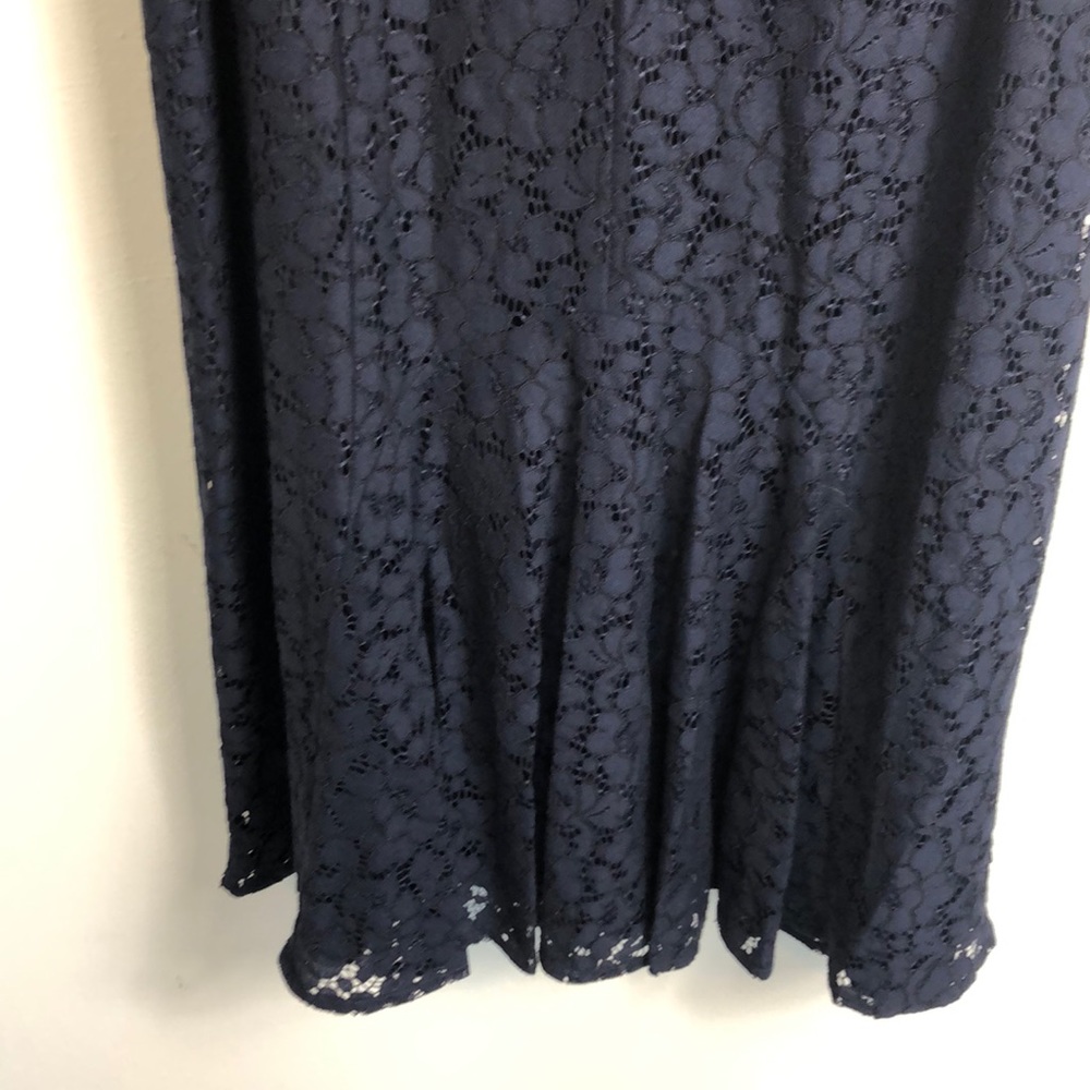 NWT  RACHEL Rachel Roy Navy Elana Lace Dress Cut out Side  Dress - Picture 13 of 14